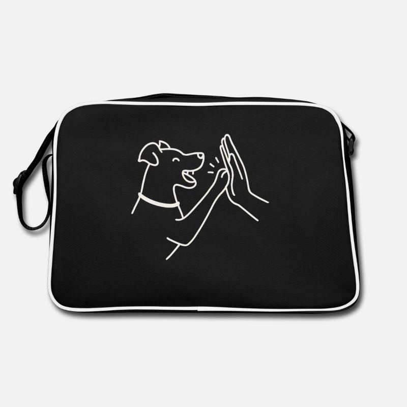 Dog High Five – Minimaliste et mignon Sac Retro