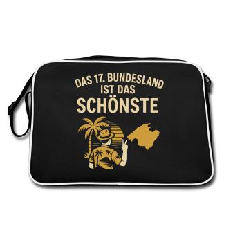 Mallorca – The most beautiful federal state - Retro Bag - black/white - Back