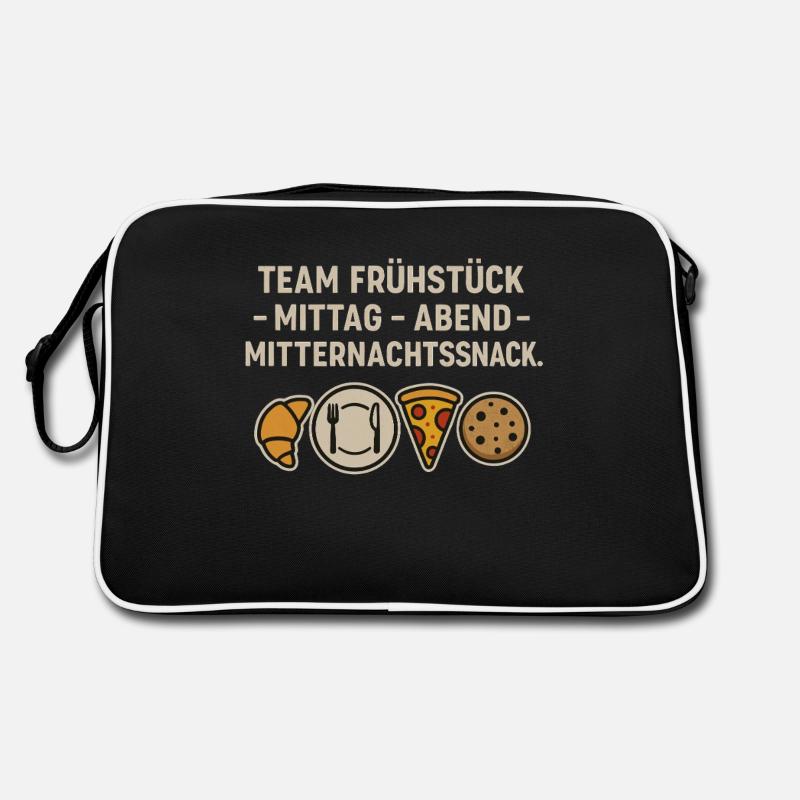 Team Breakfast Lunch Evening Midnight Snack Retro Bag