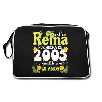 20 Année 2005 Vintage Rétro Cadeau d’anniversaire - Sac Retro - noir/blanc - Dos