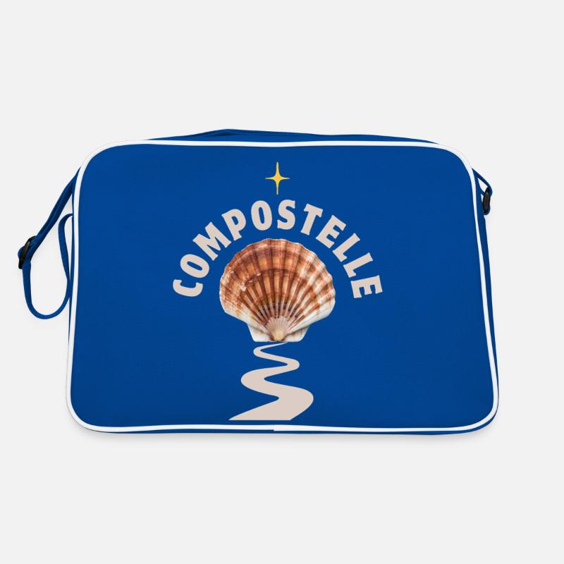 Coquille Saint Jacques sur Chemin de Compostelle Sac Retro