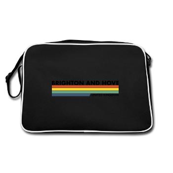 Brighton And Hove UK British British - Retro Bag - black/white - Back