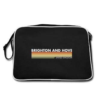 Brighton And Hove UK British British - Retro Bag - black/white - Back