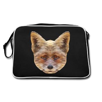 Polygone de renard - Sac Retro - noir/blanc - Dos