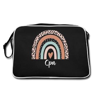 Cpa Rainbow Leopard Drôle Cpa Appréciation - Sac Retro - noir/blanc - Dos