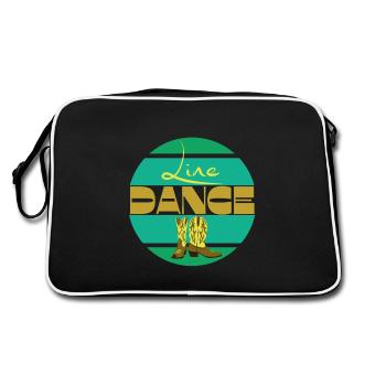 Line Dance Green Yellow - Retro Bag - black/white - Back