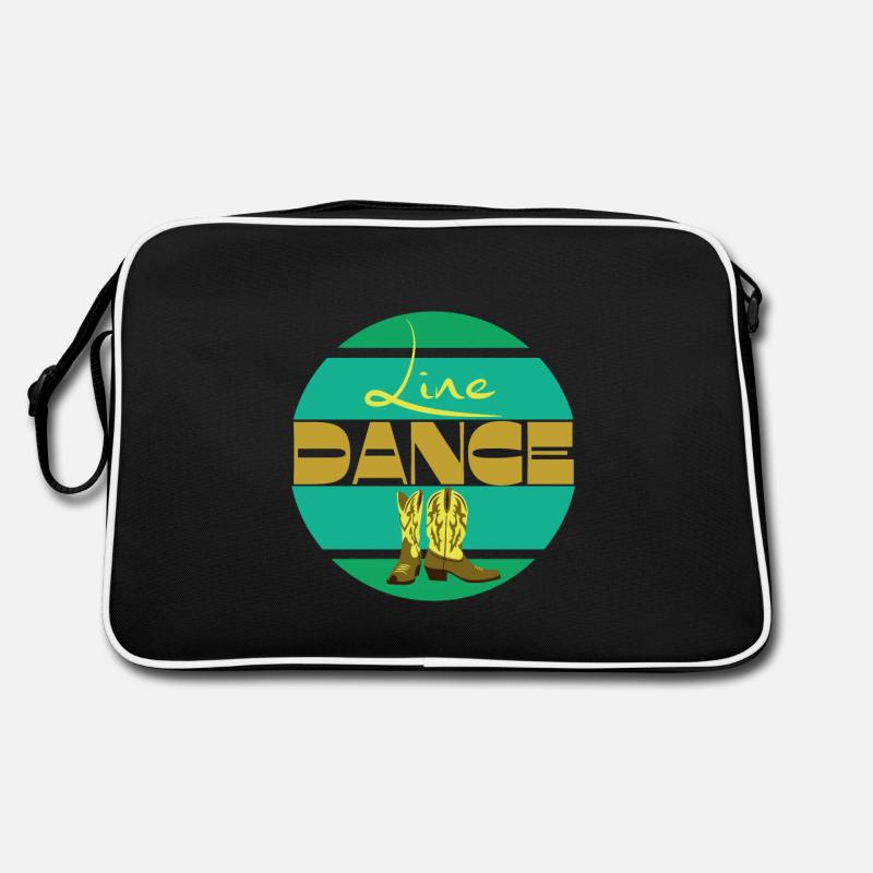 Line Dance Green Yellow Retro Bag