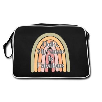 Mon nom est fabuleux - Sac Retro - noir/blanc - Dos