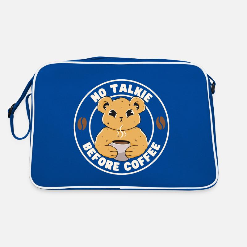 No Talkie Before Coffee Retro Bag