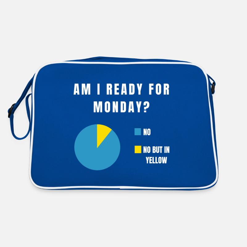AM I READY FOR MONDAY Monday Funny Work Office Retro Bag