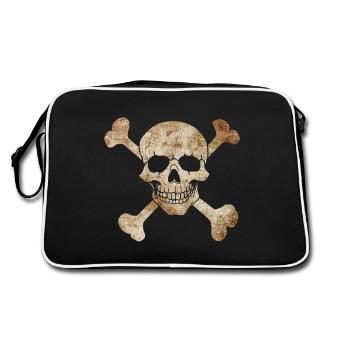 Pirate Flag - Retro Bag - black/white - Back