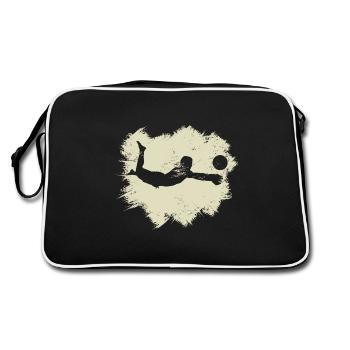 Volleyball Beach Grunge Vintage - Retro Bag - black/white - Back