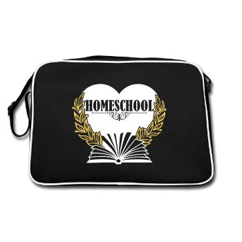 Homeschool Homeschool Heart - Retro Bag - black/white - Back