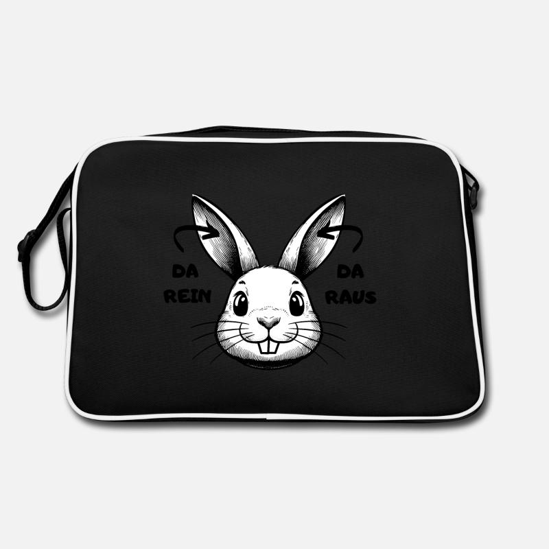 Là-dedans, là-bas, lapin, lapin de Pâques, Pâques, drôle, peu importe Sac Retro