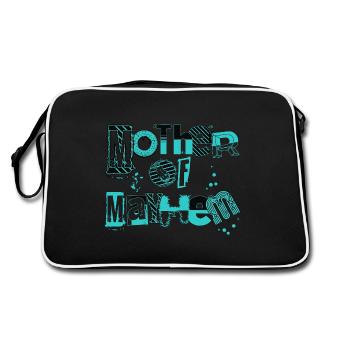 Mother Of Mayhem Wild Motherhood Mama Of Girl Boy - Retro Bag - black/white - Back
