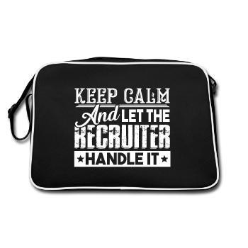 Recruiter Let The Recruiter Handle It - Retro Bag - black/white - Back