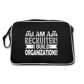 Recruiter I Am A Recruiter - Retro Bag - black/white - Back