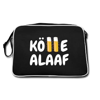 Kölle Alaaf Köln Kölsch Karneval Kölner Alkohol - Sac Retro - noir/blanc - Dos