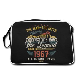1967 Vintage homme mythe légende moto - Sac Retro - noir/blanc - Dos