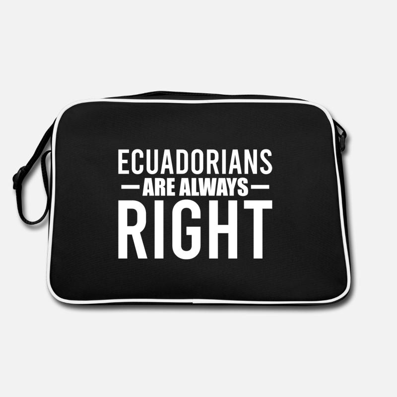 Ecuadorians Are Always Right Ecuador Retro Tasche