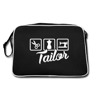 Tailor Job - Retro Bag - black/white - Back