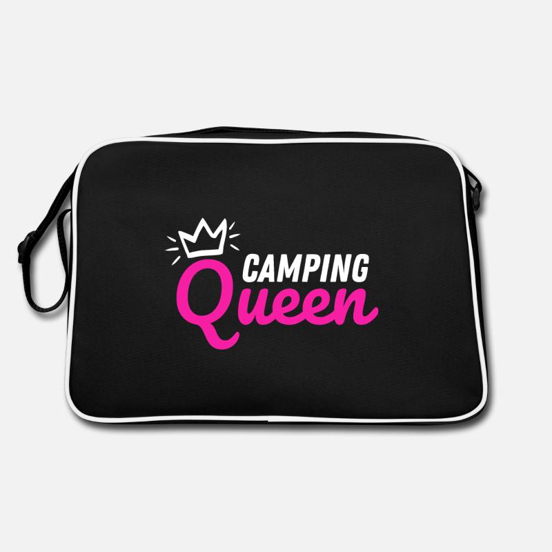 Camping Queen Camper Caravan Camping Vacances Sac Retro
