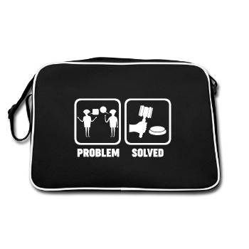 Auctioneer Job Problem Solve - Retro Bag - black/white - Back