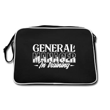 General Manager General Manager In Training - Retro Bag - black/white - Back