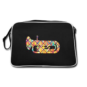 Euphonium Geometric - Retro Bag - black/white - Back