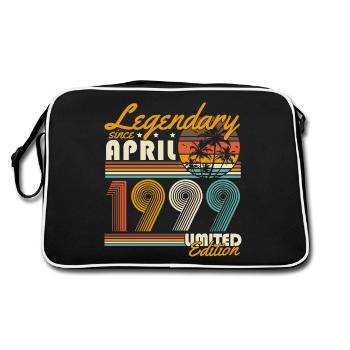 Légendaire depuis avril 1999 Vintage Birthday - Sac Retro - noir/blanc - Dos