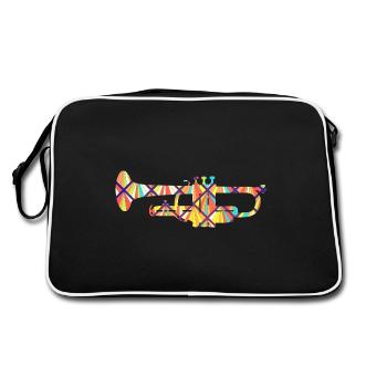 Trumpet Geometric - Retro Bag - black/white - Back