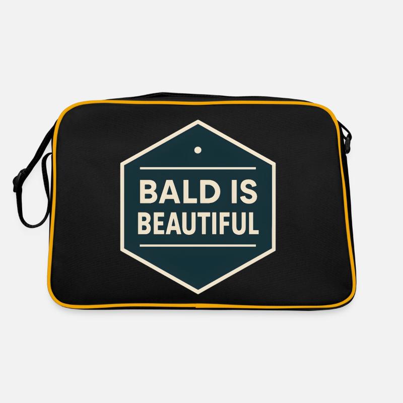 Männer Glatze Geschenkidee Bald Is Beautiful Retro Tasche