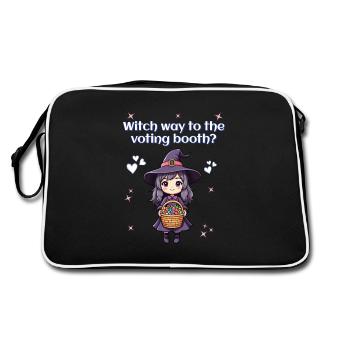 Witch way to the voting booth? - Retro Bag - black/white - Back