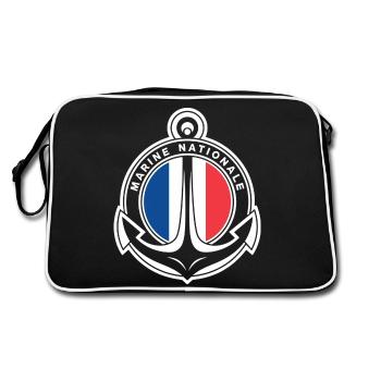 Marine Nationale - Sac Retro - noir/blanc - Dos