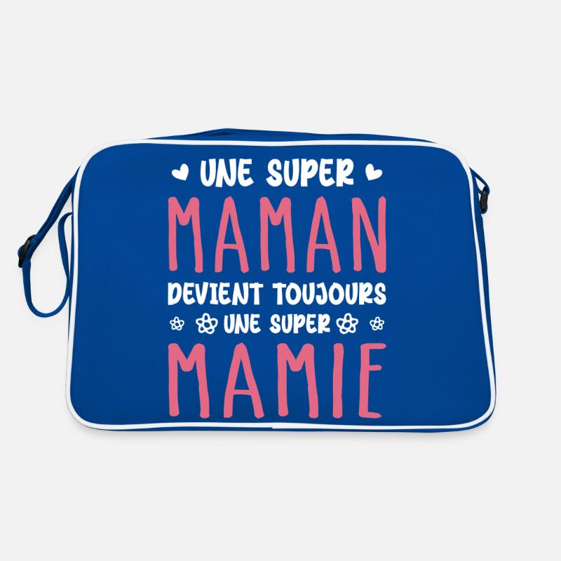 Une Super Maman devient toujours une Super Mamie Sac Retro