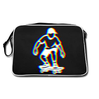 Glitch Skater – Vibes Rue - Sac Retro - noir/blanc - Dos