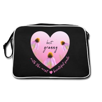Meilleure Mamie - Sac Retro - noir/blanc - Dos