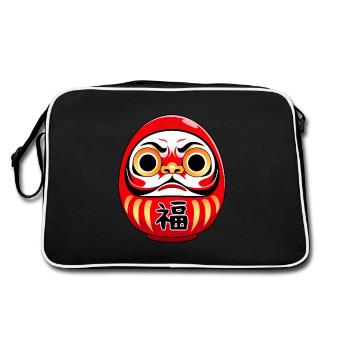 Daruma Doll - Chemise Anime - Sac Retro - noir/blanc - Dos