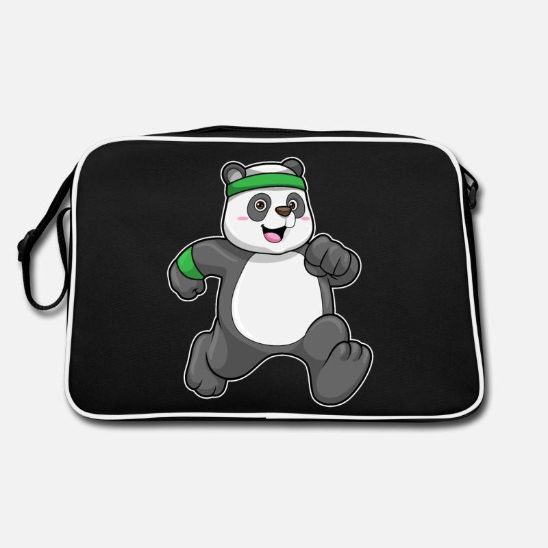 Jogging Panda avec bandeau et bandeau Sac Retro