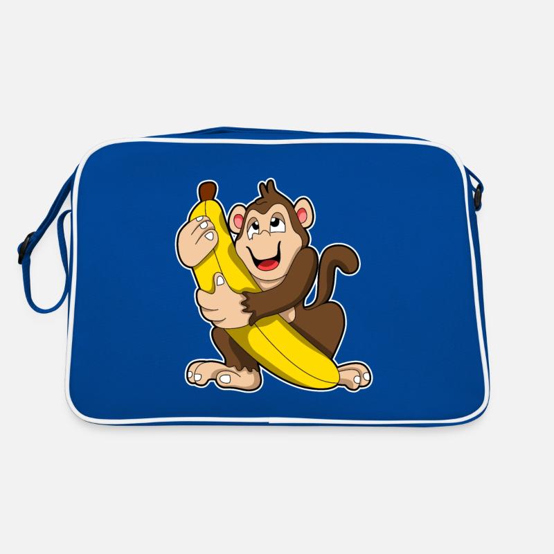 Monkey with bananas Retro Bag