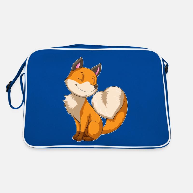 Fuchs mit Herz Retro Tasche