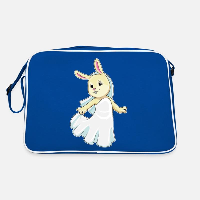 Lapin comme mariée avec voile Sac Retro