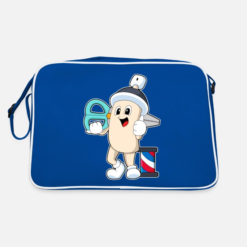 Laque de coiffure comme coiffeur avec des ciseaux Sac Retro