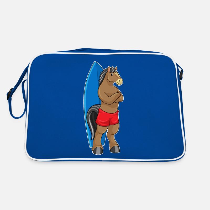 Cheval comme surfeur avec planche de surf Sac Retro