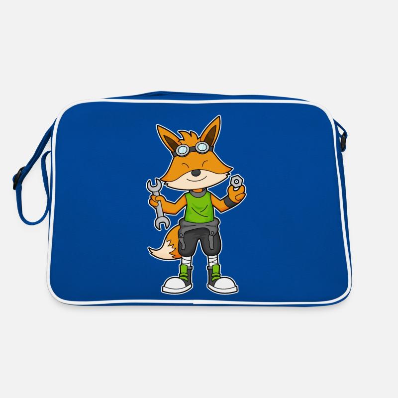 Fuchs as a mechanic with wrench Retro Bag