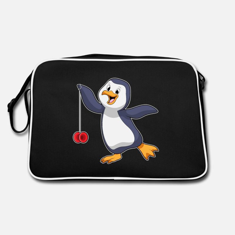 Pinguin mit Jojo Retro Tasche