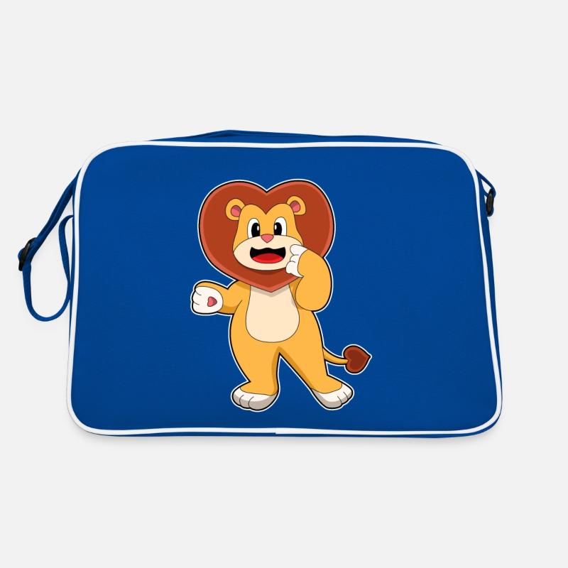 Lion with heart Retro Bag