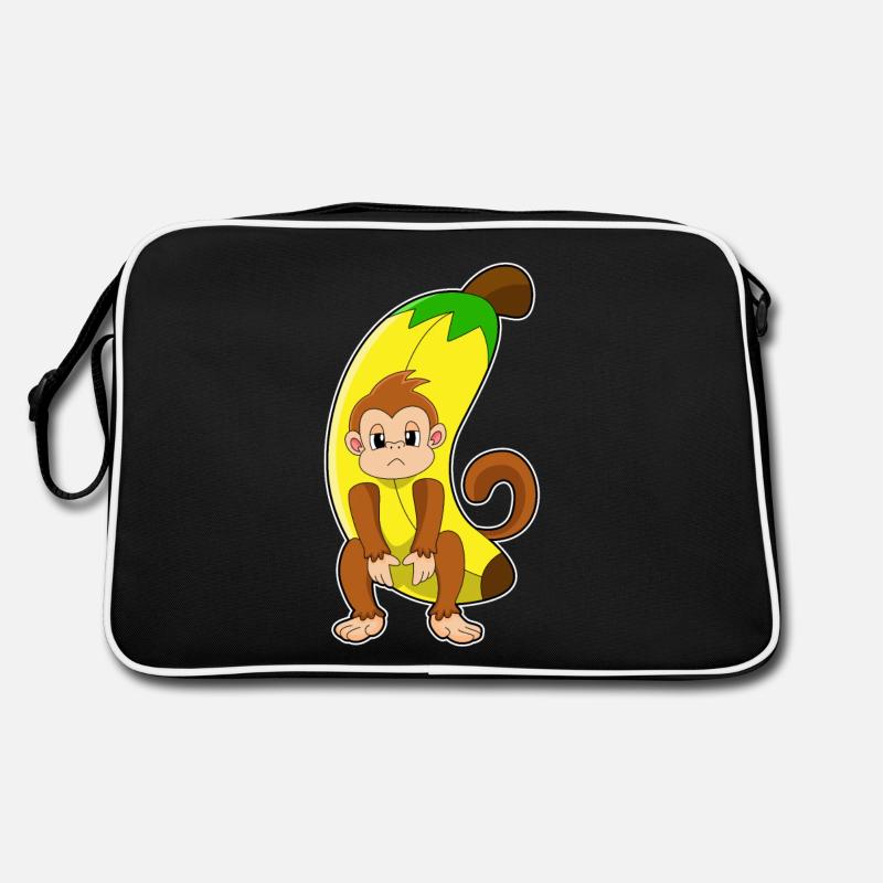 Singe à la banane Sac Retro