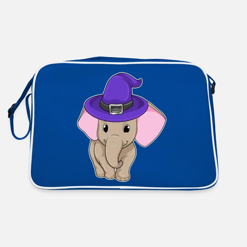 Elefant als Zauberer Retro Tasche