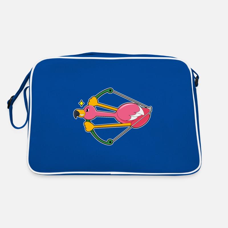 Flamant rose comme une flèche avec arc Sac Retro